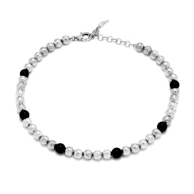 Giovanni Raspini / Rock / collana Optical 51 cm / argento