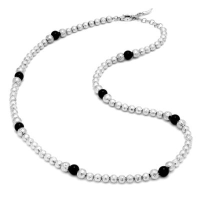 Giovanni Raspini / Rock / collana Optical lunga / argento