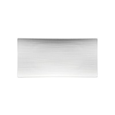 Rosenthal / Mesh / piatto rettangolare 26 x 13 cm / porcellana / bianca