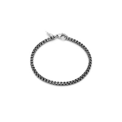 Giovanni Raspini / Uomo / bracciale maglia quadra piccola misura M / argento