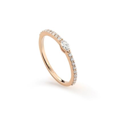 Buonocore / anello swing / oro rosa e diamanti bianchi