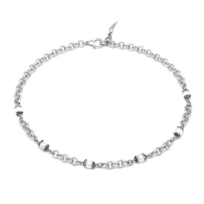 Giovanni Raspini / collana Mini Drops / argento e perle naturali