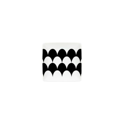 Rosenthal – Home / Monochrome / coppetta quadra piana 12 cm / porcellana / bianco, nero