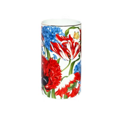 Taitù / Emotion / vaso luxury / porcellana / bianco con fantasia