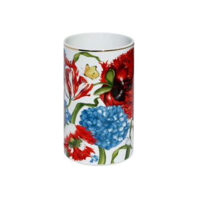 Taitù / Emotion / vaso luxury 20 cm / porcellana / bianco con fantasia