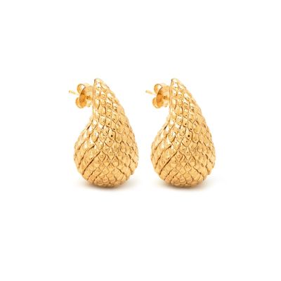 Giovanni Raspini / Animalier / orecchini Goccia Serpente / argento dorato