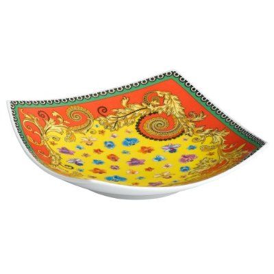 Rosenthal – Versace / Primavera / coppa / porcellana / rosso, giallo e blu