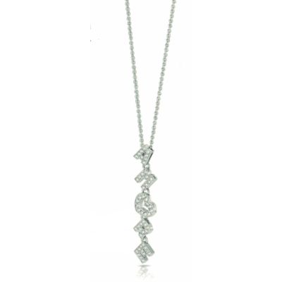 Pasquale Bruni / Amore Classic / collana 42 cm e ciondolo / oro bianco e diamanti