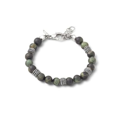 Giovanni Raspini / Uomo / bracciale Big Tango - misura L / argento e riolite