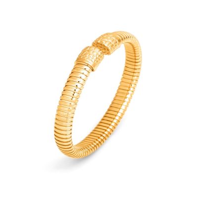 Giovanni Raspini / Animalier / bracciale tubogas croco piccolo / argento dorato