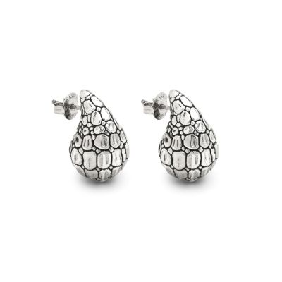 Giovanni Raspini / Animalier / orecchini goccia croco / argento