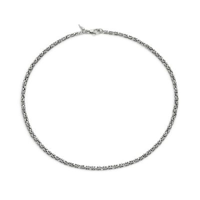 Giovanni Raspini / Uomo / collana Bizantina quadra mini 50 cm / argento