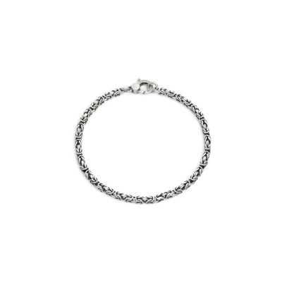 Giovanni Raspini / Uomo / bracciale Bizantina quadra mini misura M / argento