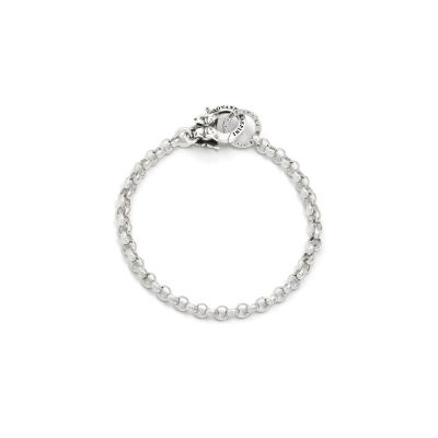 Giovanni Raspini / Catene / bracciale brisè chiusura farfalla / argento