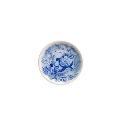 Royal Copenhagen / Placchetta Millennio 2003 / bianco, blu / porcellana
