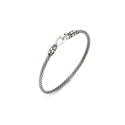 Giovanni Raspini / Uomo / bracciale rigido croco misura L / argento