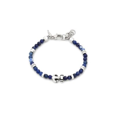 Giovanni Raspini / Uomo / bracciale ancora misura L / argento e sodalite