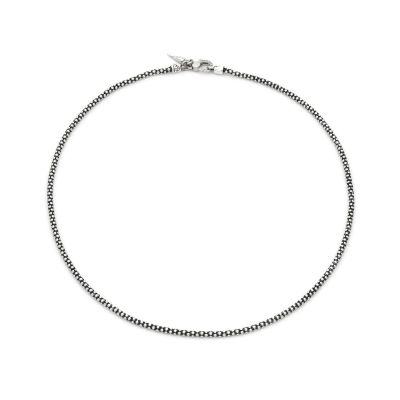 Giovanni Raspini / Uomo / collana maglia popcorn / argento