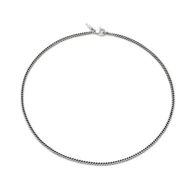 Giovanni Raspini / Uomo / collana grumetta quadra piccola / argento