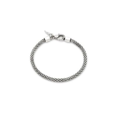 Giovanni Raspini / Uomo / bracciale maglia popcorn misura L / argento