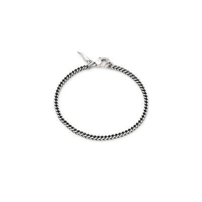 Giovanni Raspini / Uomo / bracciale grumetta quadra piccola misura L / argento