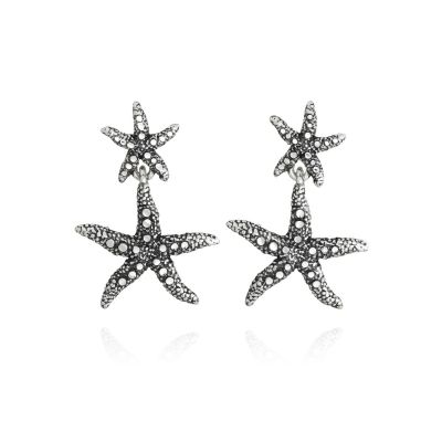 Giovanni Raspini / Mare / orecchini cascata Stelle Marine / argento