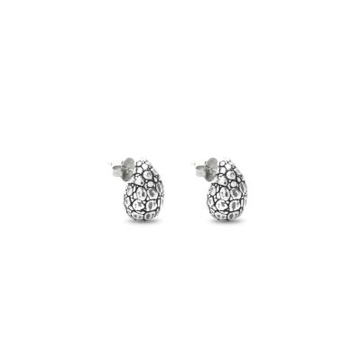 Giovanni Raspini / Animalier / orecchini goccia croco piccoli / argento