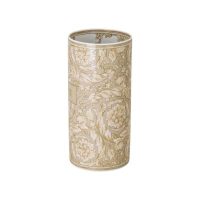 Rosenthal – Versace / Barocco Beige / vaso 24 cm / porcellana / bianco, beige, dorato