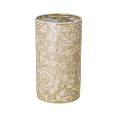 Rosenthal – Versace / Barocco Beige / vaso 30 cm / porcellana / bianco, beige, dorato