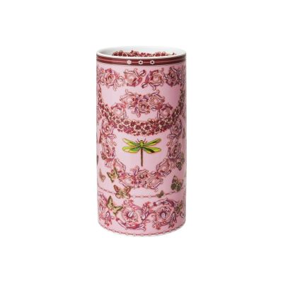 Rosenthal – Versace / Le Jardin de Versace / vaso 24 cm / porcellana / rosa / EDIZIONE LIMITATA