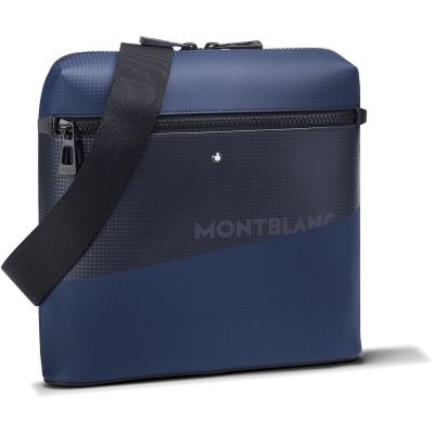 Montblanc / Extreme 2.0 / Envelope bag – borsa tracolla / pelle blu e nero effetto carbonio