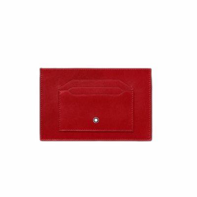 Montblanc / Meisterstück / porta carte 6 scomparti / pelle rossa