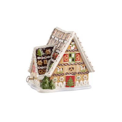 Villeroy & Boch / Christmas Toys / Carillon Casetta Panpepato con Candelina / porcellana