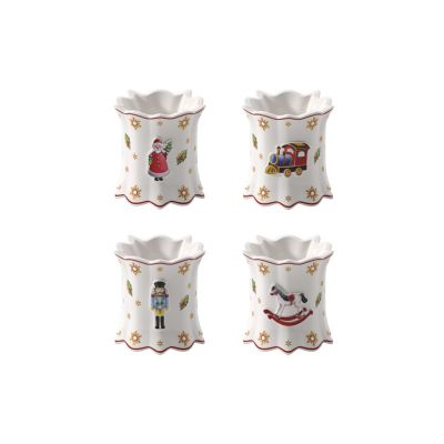 Villeroy & Boch / Toy's Delight / set 4 portatovaglioli / porcellana