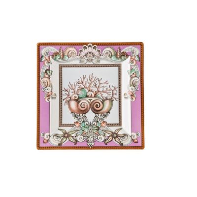 Rosenthal – Versace / Les Étoiles de la Mer - Couleurs / coppa 22 cm / porcellana / bianco, rosa, grigio, arancione