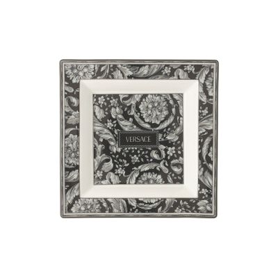 Rosenthal – Versace / Barocco Haze / coppa quadrata 22 cm / porcellana / bianco, nero