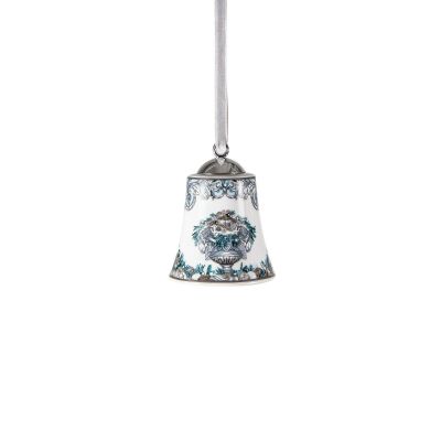 Rosenthal – Versace / La Coupe des Dieux Holiday / campanella / porcellana / bianco, lilla, viola e verde