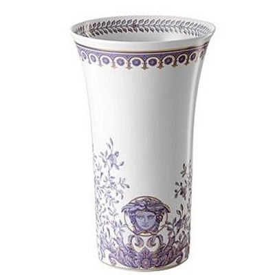 Rosenthal – Versace / Le Grand Divertissement / vaso 34 cm / porcellana / bianco, viola