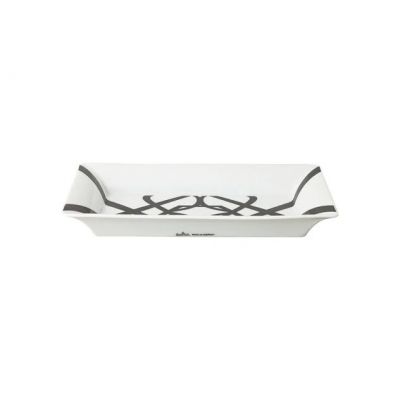 Rosenthal – Home / Monochrome / coppetta rettangolare 26 cm / porcellana / bianco, nero
