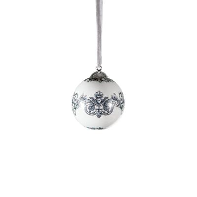 Rosenthal – Versace / La Coupe des Dieux Holiday / sfera / porcellana / bianco, lilla, viola e verde