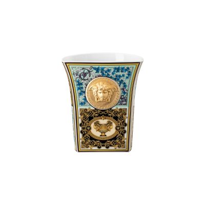 Rosenthal – Versace / Barocco Mosaic / vaso 18 cm / porcellana / verde, viola, celeste, nero, bianco, giallo