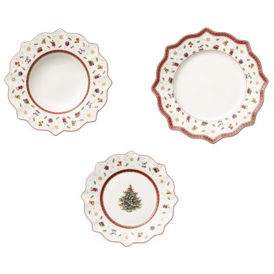 Villeroy & Boch / Toy's Delight / servizio di piatti / 12 pezzi / porcellana / bianco