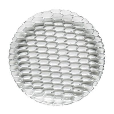 Kartell / Jellies Family / set 4 piatti piani cm 27 / tecnopolimero termoplastico trasparente / cristallo