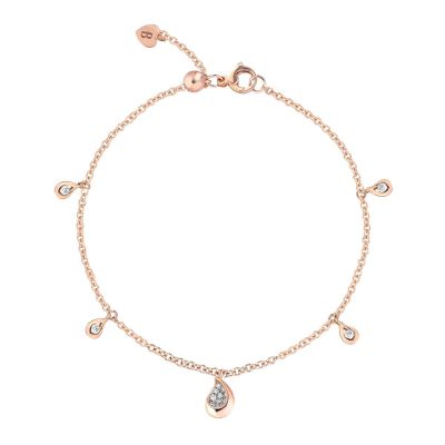 Buonocore / bracciale Dew / oro rosa e diamanti bianchi