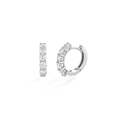 Buonocore / orecchini Hoops / oro bianco e diamanti