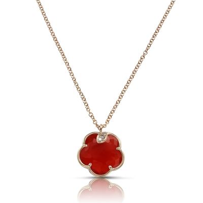 Pasquale Bruni / Petit Jolì / collana e ciondolo / oro rosa, corniola e diamanti