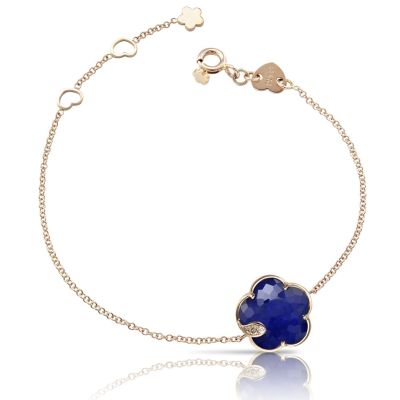 Pasquale Bruni / Petit Jolì / bracciale / oro rosa, cristallo di rocca, lapislazzuli e diamanti