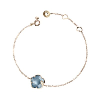 Pasquale Bruni / Petit Jolì / bracciale / oro rosa, pietra di luna blu notte e diamante