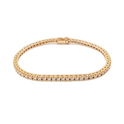 Crivelli / bracciale tennis 2,45 ct / oro rosa e diamanti