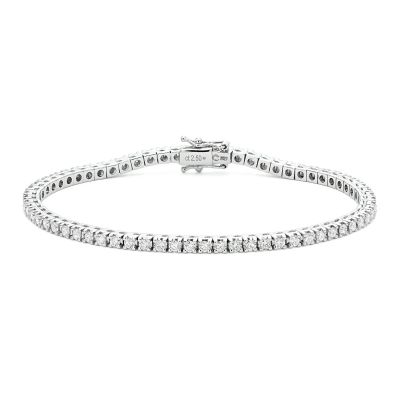 Crivelli / bracciale tennis 2,5 ct / oro bianco e diamanti